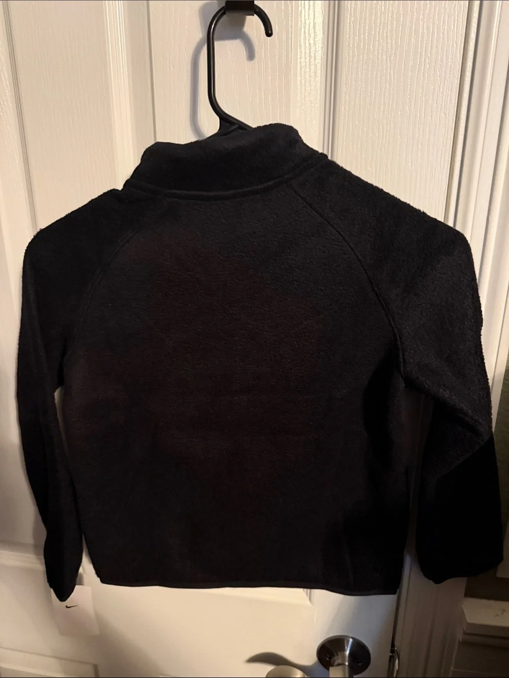 Nike Black Kids' boys Fleece Full-Zip Jacket with White Swoosh